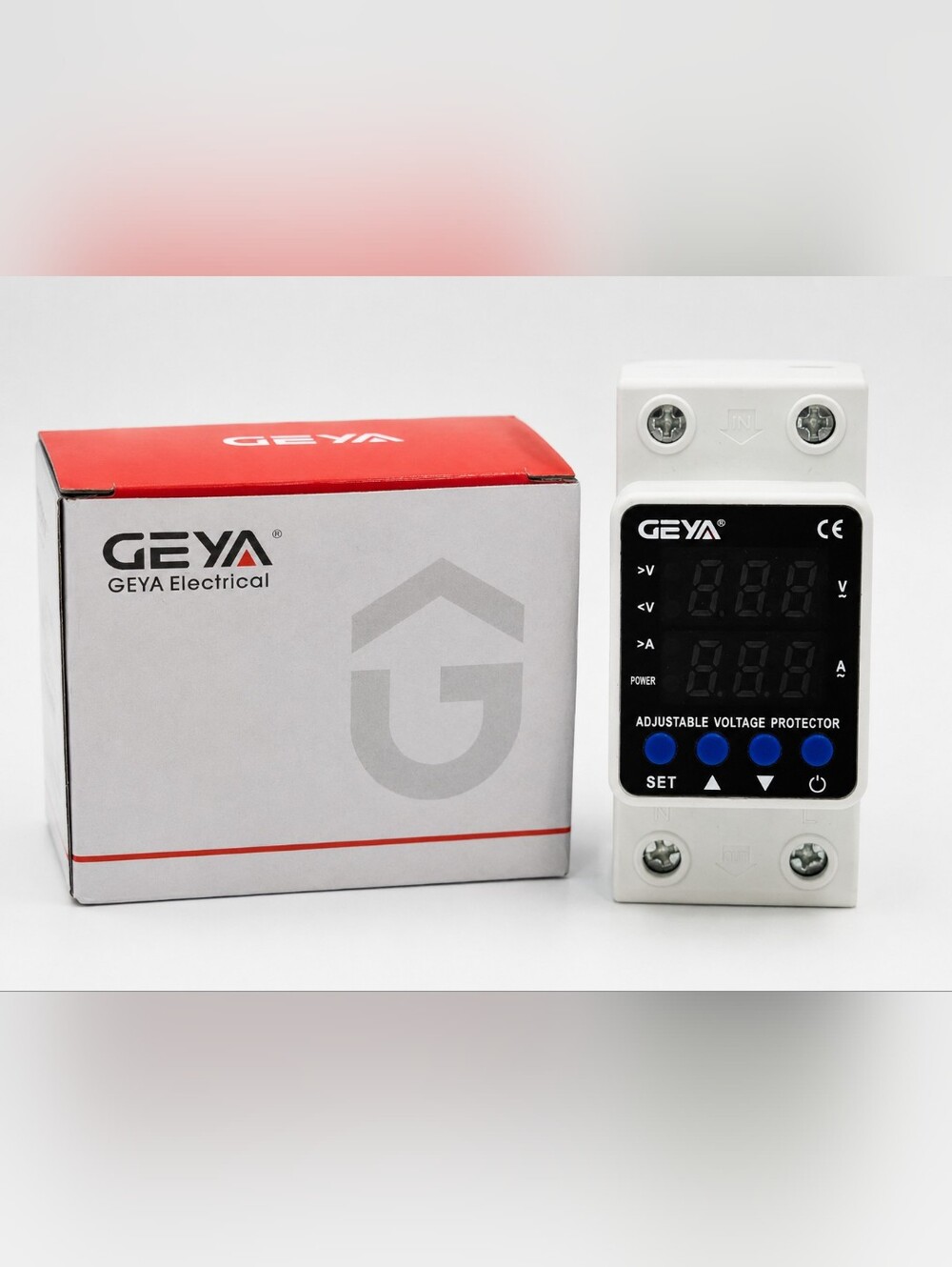GEYA GPS6-VA5 2P 63A Adjustable Voltage Protector DIN Rail Over Under Voltage